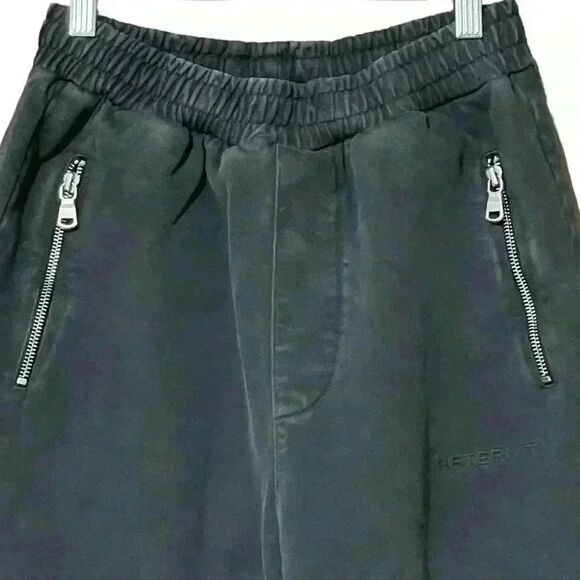 RETERNITY Essential Sweatpant S Vintage Grey Streetwear Pull-On Pockets Fade NWT - Picture 3 of 12